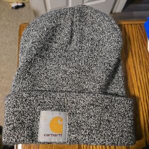 Carhartt Black and White Knit Beanie